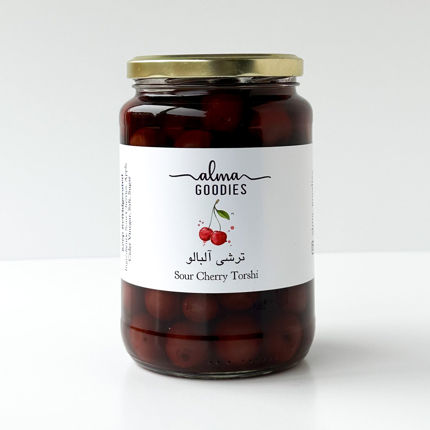 Sour Cherry Torshi - A Tangy and Delightful Pickled Treat (1.2 KG)