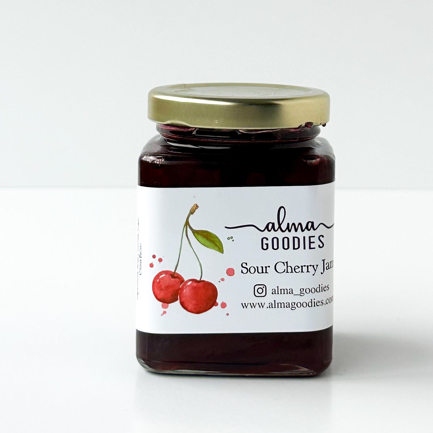 Homemade Sour Cherry Jam - A Preservative-Free Delight (250 grams or 500 grams)