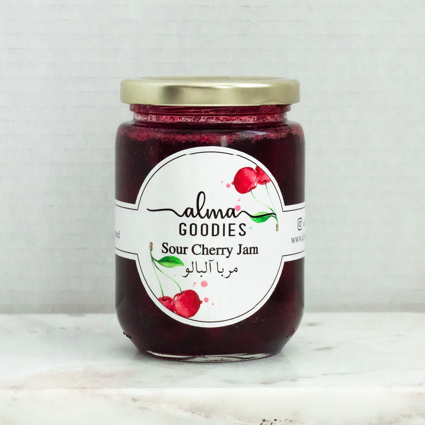 Homemade Sour Cherry Jam - A Preservative-Free Delight (250 grams or 500 grams)
